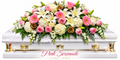 BF-1060- PINK SERENADE CASKET SPRAY