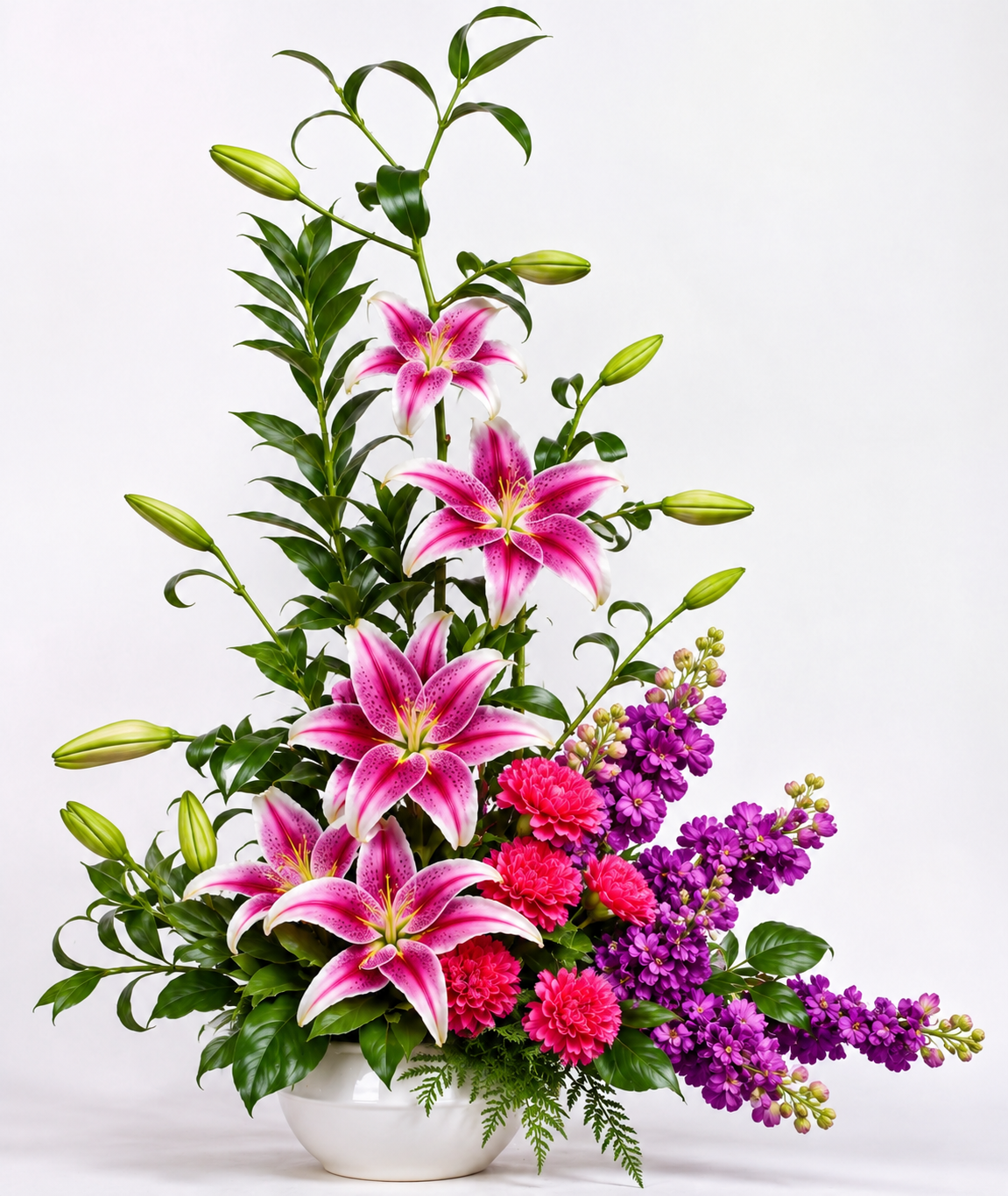 BF-1053- PINK AND PURPLE LILY ELEGANCE