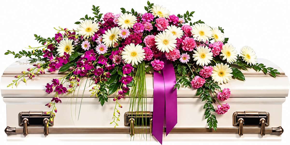 BF-1082- TIMELESS DEVOTION CASKET SPRAY