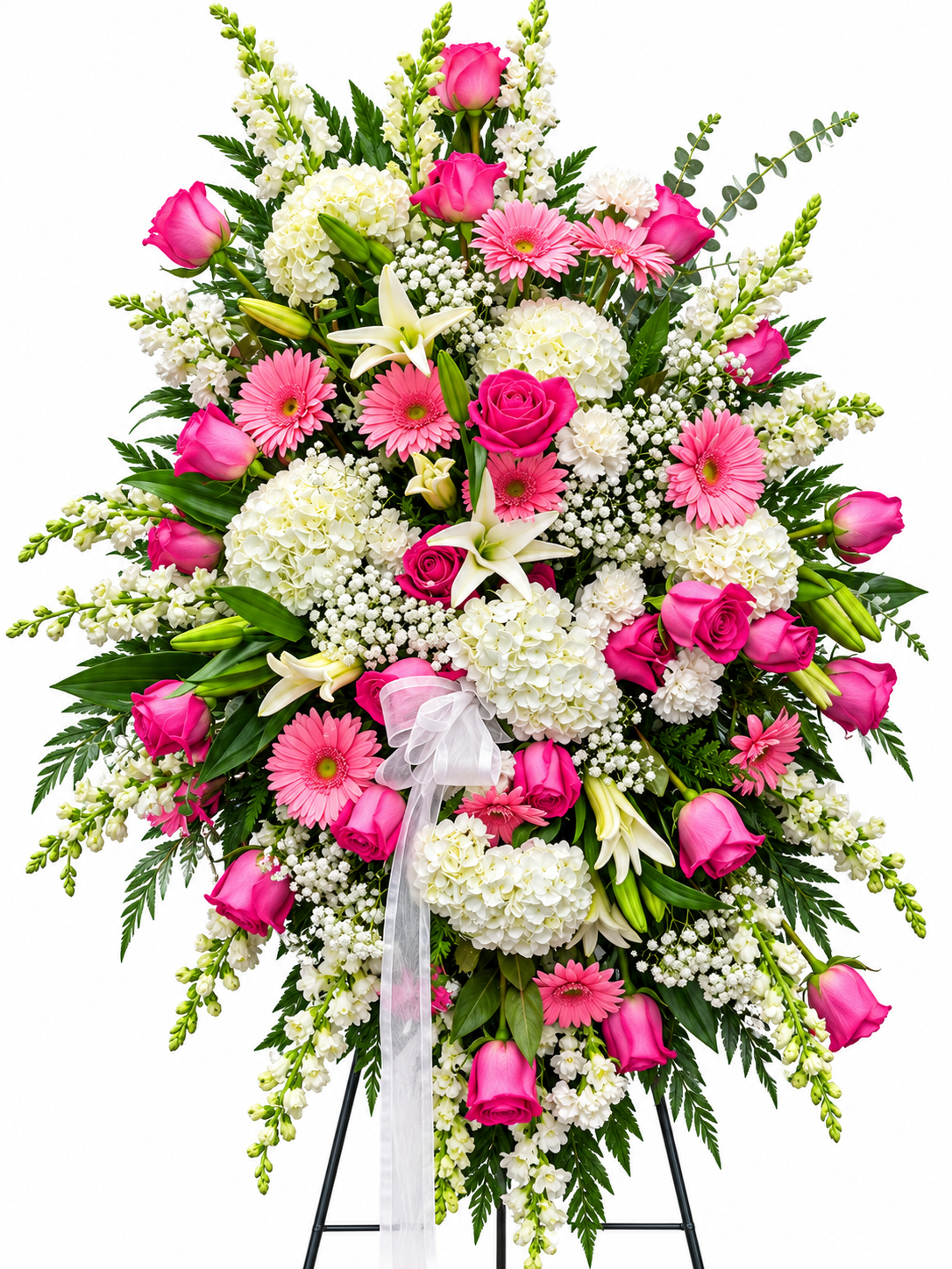 BF-1054- PINK AND WHITE PERFECTION STANDING SPRAY