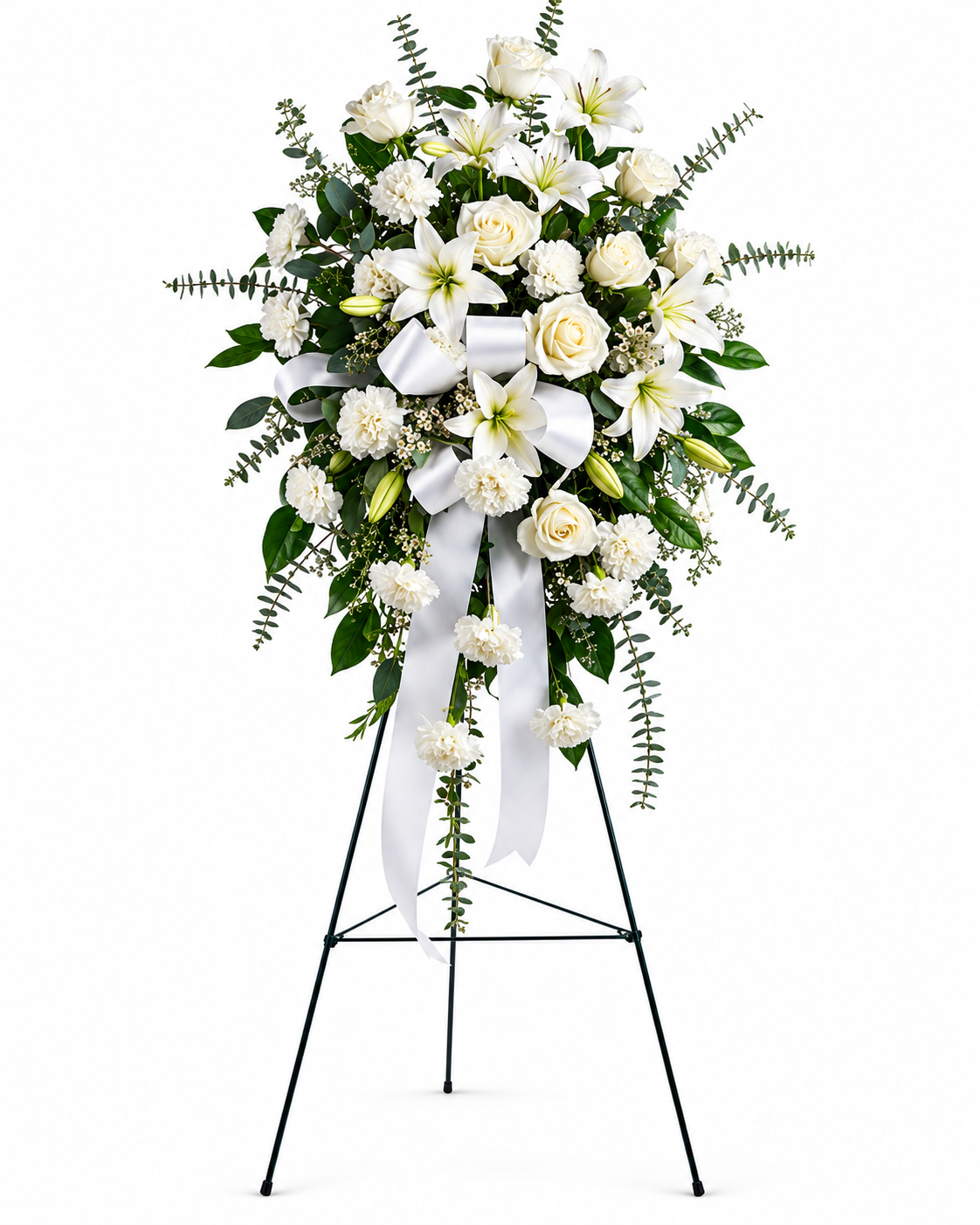 BF-1016- ALL WHITE STANDING SPRAY
