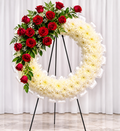 BF-1030- ETERNAL LOVE WREATH CASKET STANDING SPRAY