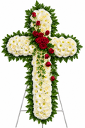BF-1064- PURE SERENITY CASKET STANDING SPRAY